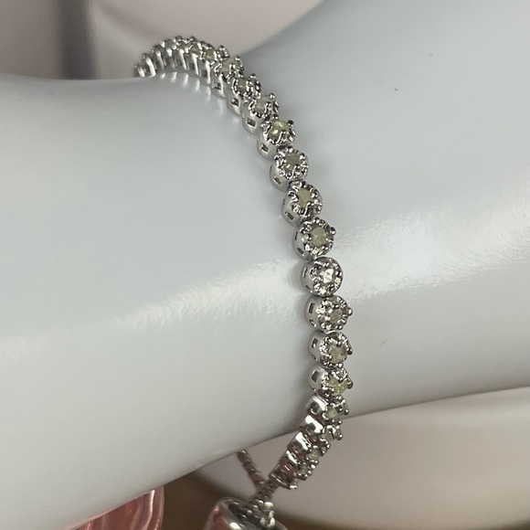 1CT DIAMOND BOLO BRACELET. Genuine Earth Mined in Brazil. - Picture 5 of 17
